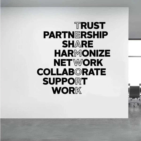 Teamwork Wall Motivational Decor